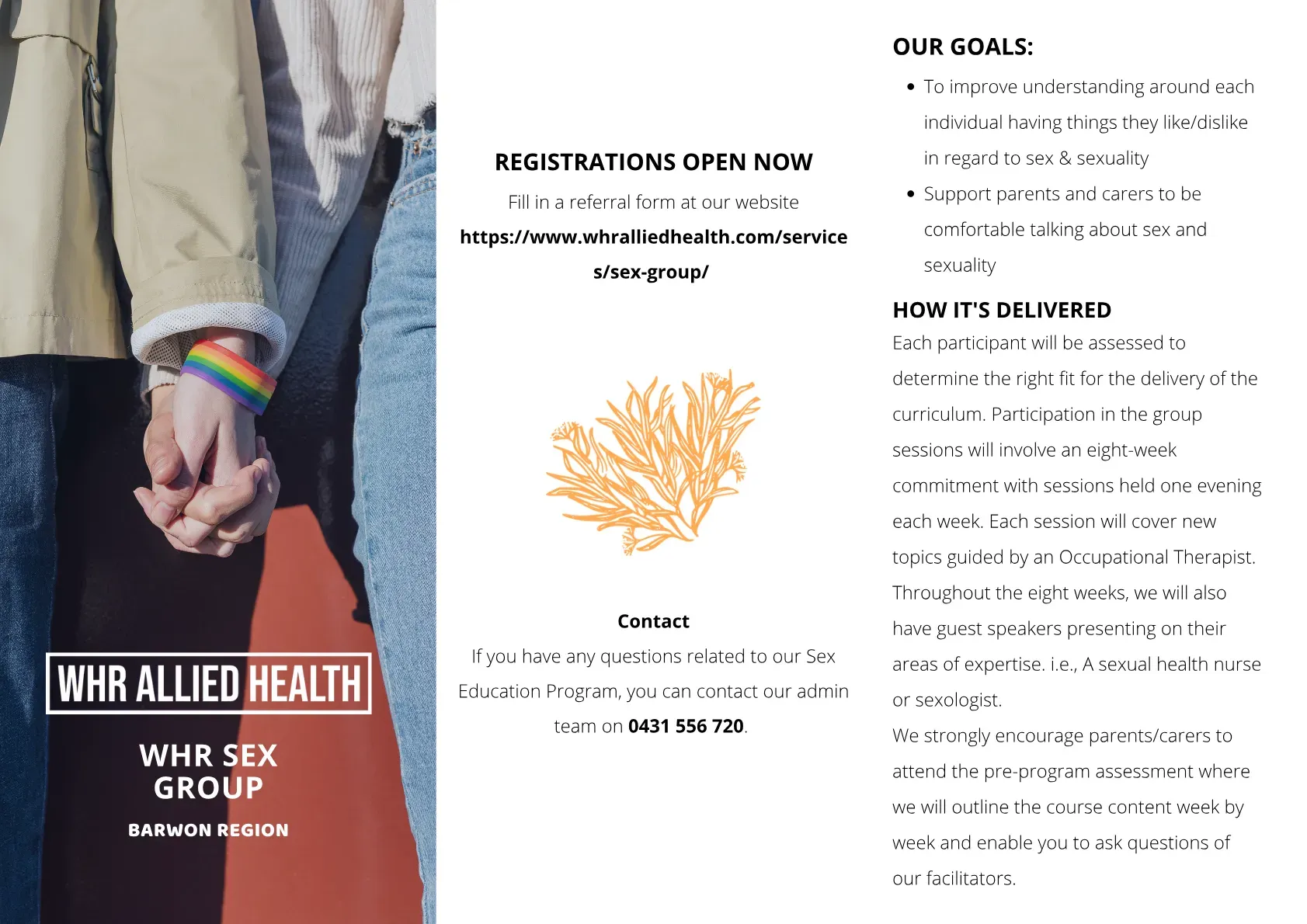 View our Healthy Relationships & Sexuality Program Brochure