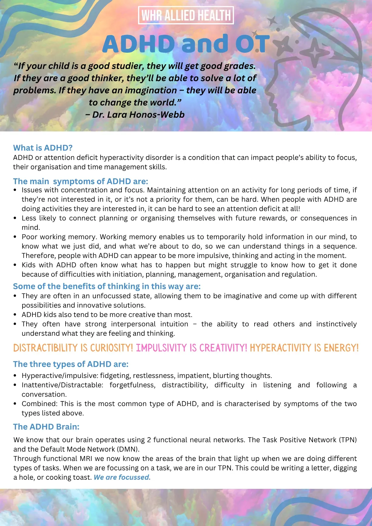 Parent Pack – ADHD and OT